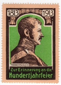 MUO-026169/08: 1813 1913 Zur Erinnerung an die Hundertjahrfeier; Friedrich Wilhelm III: poštanska marka