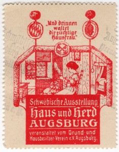 MUO-026163: Schwäbische Ausstellung Haus und Herd Augsburg: poštanska marka