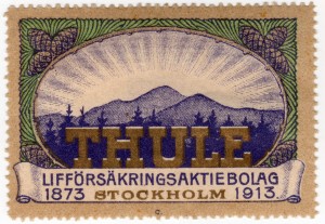 MUO-026124: THULE Lifförsäkrings aktiebolag 1873 Stockholm 1913.: poštanska marka
