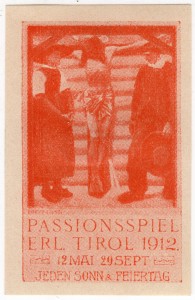 MUO-026133/01: Passionsspiel erl. Tirol 1912.: poštanska marka