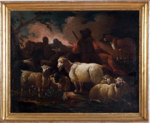 MUO-000005: Krajolik sa pastirom: slika