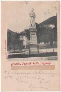 MUO-008745/1360: Grodek - Spomenik kralju Jagiettyju: razglednica