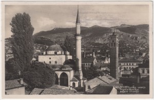 MUO-031026: BiH - Sarajevo - Begova džamija  i Sahat kula: razglednica