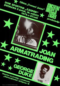 MUO-052375: Ciklus '' Trenuci jazza'' - Joan Armatrading i George Duke: plakat