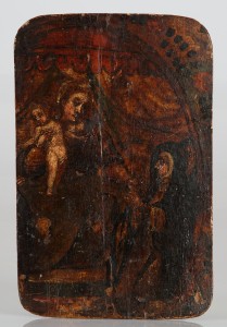 MUO-016274: Bogorodica s djetetom i svetom redovnicom: slika
