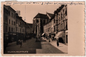 MUO-036013: Austrija - Villach; Glavni trg: razglednica