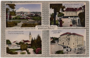 MUO-033273: Varaždinske Toplice - Četiri sličice: razglednica
