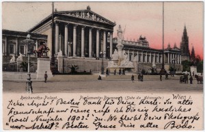 MUO-032362: Beč - Parlament: razglednica