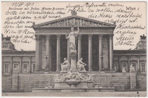 MUO-034556: Beč - Parlament: razglednica