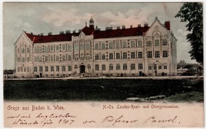 MUO-008745/192: Baden kod Beča - Realna i viša gimnazija: razglednica