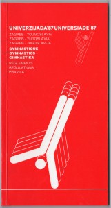 MUO-018217/11: Univerzijada '87 Zagreb Jugoslavija tenis pravila: brošura
