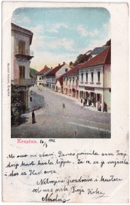 MUO-038484: Krapina - Glavna ulica: razglednica