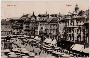 MUO-032485: Zagreb - Jelačićev trg: razglednica