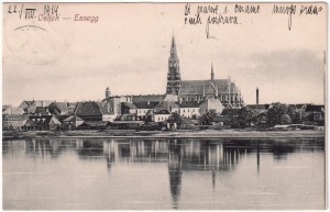 MUO-008745/1496: Osijek - Panorama s Drave: razglednica