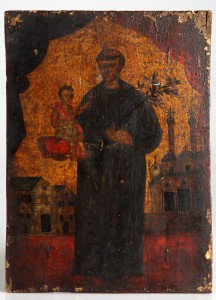 MUO-025634: Sv. Petar mučenik s djetetom (?): ikona