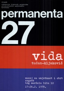 MUO-022499/01: permanenta 27 vida tućan-kljaković: plakat
