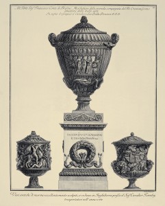 MUO-057436/45: Izvanredno oblikovane antičke mramorne vaze koje se nalaze u Engleskoj kod gosp. viteza  Townleya: grafika