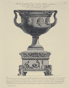 MUO-057436/42: Vaso antico di gran mole che si vede nella Villa dell' Eccma Casa Lanti [...]: grafika