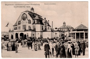 MUO-034186: Njemačka - Nürnberg; Bajerska jubilarna izložba: razglednica