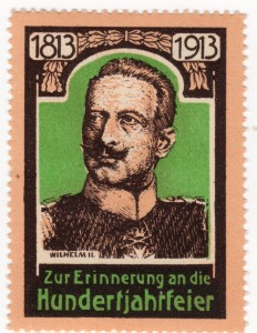 MUO-026169/02: 1813 1913 Zur Erinnerung an die Hundertjahrfeier; Wilhelm II: poštanska marka
