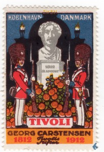 MUO-026144: TIVOLI Georg Carstensen 1812 1912: poštanska marka