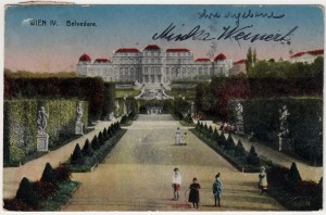 MUO-035974: Austrija - Beč; Dvorac Belvedere: razglednica