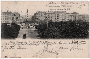 MUO-032323: Beč - Kaiser Josefstrasse: razglednica