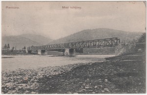 MUO-008745/1342: Piwniczna - željeznički most: razglednica