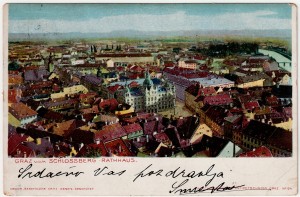 MUO-008745/58: Graz - Vijećnica sa Schlossberga: razglednica