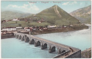 MUO-008745/605: BiH - Višegrad; Most: razglednica