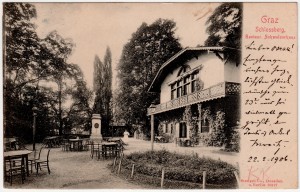 MUO-034493: Graz - Restoran na Schlossbergu: razglednica
