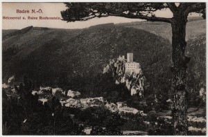 MUO-034219: Baden kod Beča - Ruševine Rauhensteina: razglednica