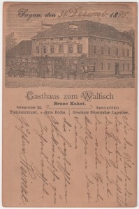 MUO-008745/637: Sagan - Gasthaus zum Walfisch: razglednica
