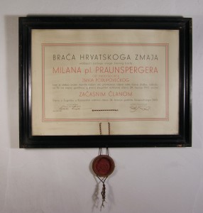 MUO-021615: Braća hrvatskog zmaja: diploma