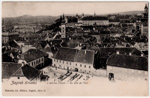 MUO-038512: Zagreb - Pogled na Gornji grad: razglednica