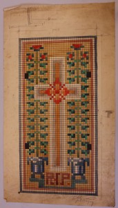 MUO-036352: Križ - rip: skica za mozaik
