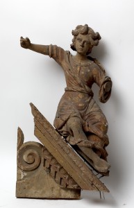 MUO-016512/02: Konzola s anđelom s pobočnog oltara iz Drivenika: konzola : kip