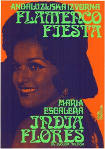MUO-052374: Andaluzijska izvorna Flamenco fiesta - Maria Escalera, India flores sa svojom trupom: plakat
