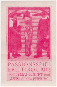 MUO-026133/08: Passionsspiel erl. Tirol 1912.: poštanska marka