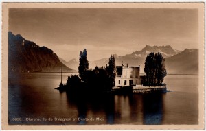 MUO-008745/331: Švicarska - Clarens; otok Salagnon: razglednica