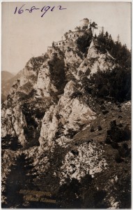 MUO-036004: Austrija - Semmering; Ruševine utvrde Klamm: razglednica