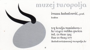 MUO-034873/09: Muzej Turopolja: posjetnica