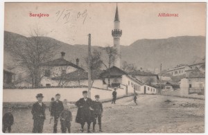 MUO-008745/588: BiH - Sarajevo - Džamija na Alifakovcu s grobovima sedmorice braće: razglednica
