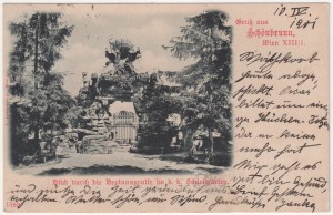 MUO-034559: Beč - Schlossgarten: razglednica