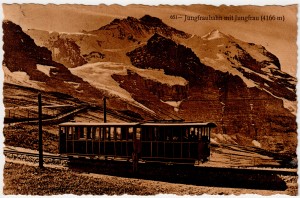 MUO-008745/384: Švicarska - Jungfrau sa željeznicom: razglednica