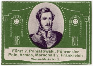 MUO-026176/18: Fürst v. Poniatowski, Führer derPoln. Armee, Marschall v. Frankreich: poštanska marka