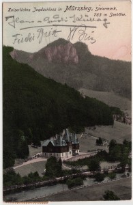 MUO-036021: Austrija - Mürzsteg; Jagdschloss: razglednica