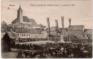 MUO-037164: Zagreb - "Odkriće spomenika Jelačića bana": razglednica