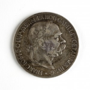 MUO-056283: Srebrna kovanica Franjo Josip I. (5 kruna): kovanica
