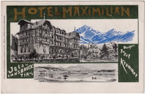 MUO-035073: Austrija - Innsbruck; Hotel Maximilian: razglednica